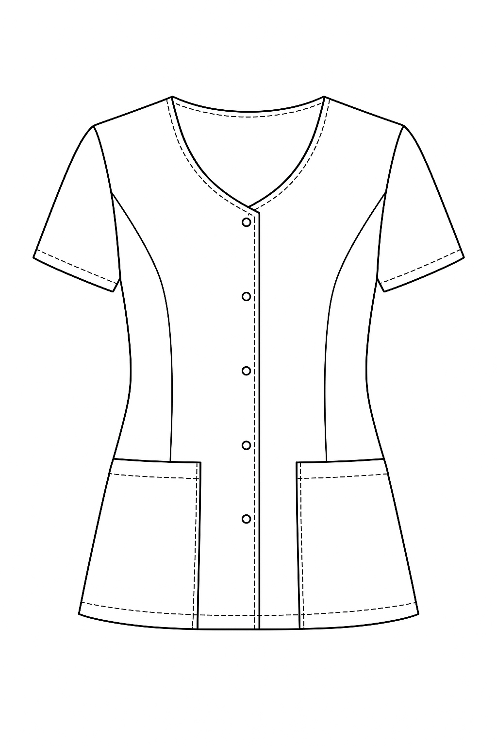 Żakiet medyczny damski Arleta MS3_18_medicstar.pl_rysunek Żakiet medyczny damski Arleta MS3_18_medicstar.pl - obrazek 5