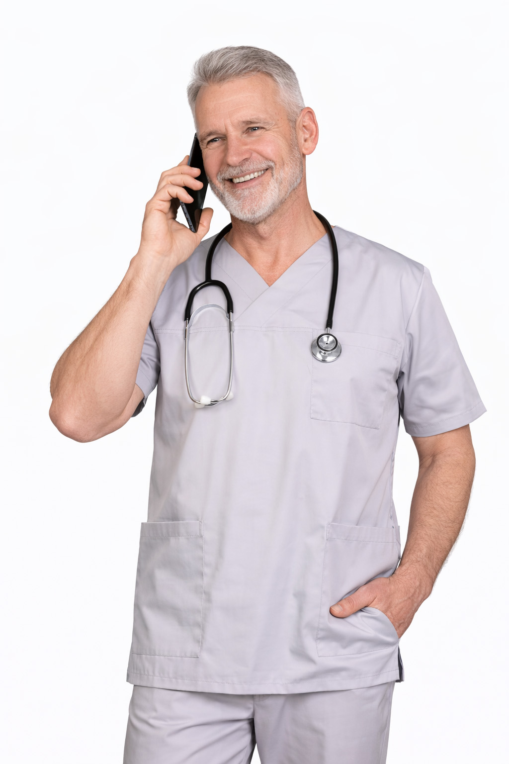 Bluza medyczna męska kolor popielaty medicstar.pl Bluza Chirurgiczna Męska Kolor Winter medicstar.pl - obrazek 1