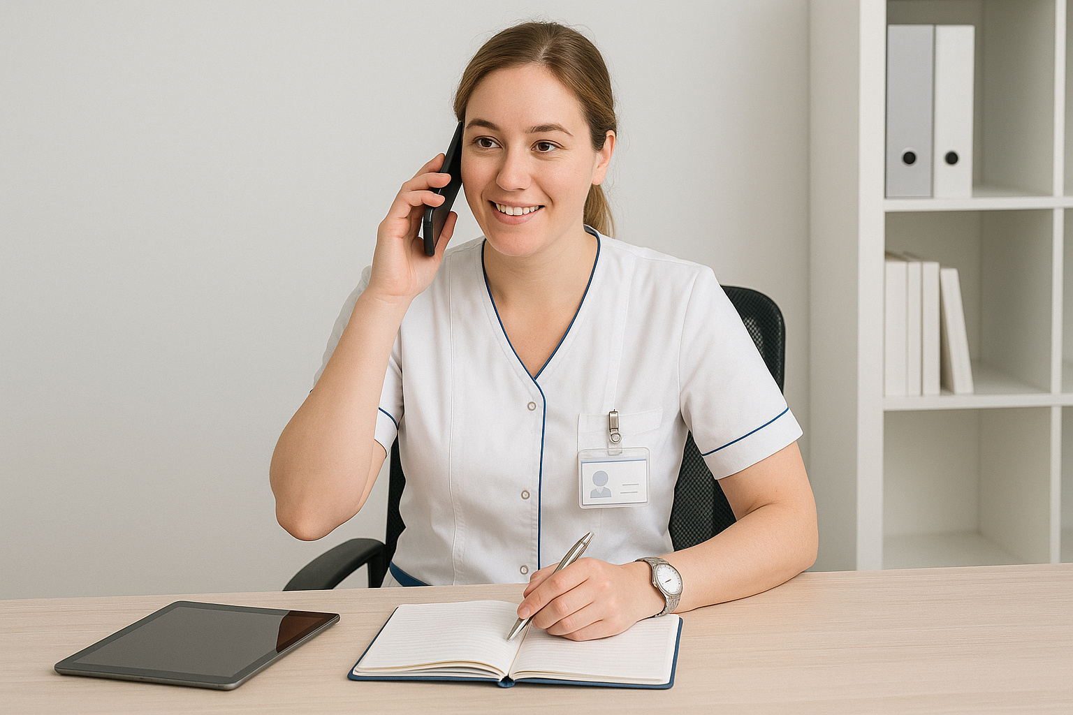 Żakiet medyczny damski Aurelia kolor biały-medicstar3 Żakiet medyczny damski Aurelia posiada bardzo wygodny, kobiecy krój. dwie dolne duże kieszenie, Możliwość zamówienia fartucha z długim rękawem, lub ¾. Rękawy zakończone są ozdobnymi lamówkami Żakiet medyczny damski Aurelia polecamy dla Pań które poszukują wygodnej odzieży medycznej uszytej z lekkiej, tkaniny w dobrej cenie. Została zaprojektowana tak, by w codziennej pracy czuć się swobodnie i komfortowo. Przewaga bawełny gwarantuje przewiewność i komfort noszenia w każdej sytuacji. Tkanina jest miękka i miła w dotyku. Możliwe jest również zamówienie odzieży w innej kolorystyce i w innych tkaninach niż te dostępne w sklepie internetowym jednak bez możliwości zwrotu ani wymiany. W celu dokonania takiego zamówienia prosimy o kontakt mailowy lub telefoniczny z biurem. Na Państwa życzenie wysyłamy próbniki tkanin. Istnieje możliwość nadruku lub haftu Tkanina 65% bawełna 35% poliester Gramatura 175 g/m2 Temperatura prania do 60 stopni C