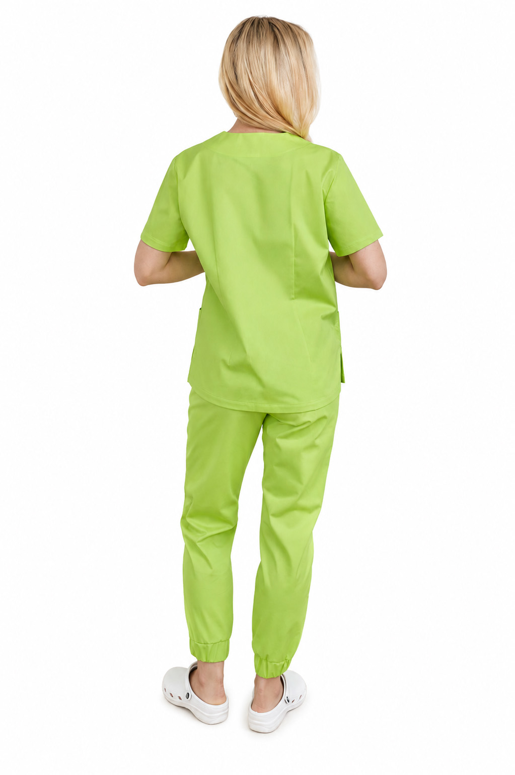 bluza medyczna damska Afrodyta kolor limonka6 Bluza medyczna damska Afrodyta Medicstar Premium Flex limonka - obrazek 4