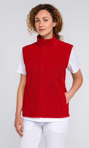 Kamizelka polarowa premium damska Vest kolor Czerwony