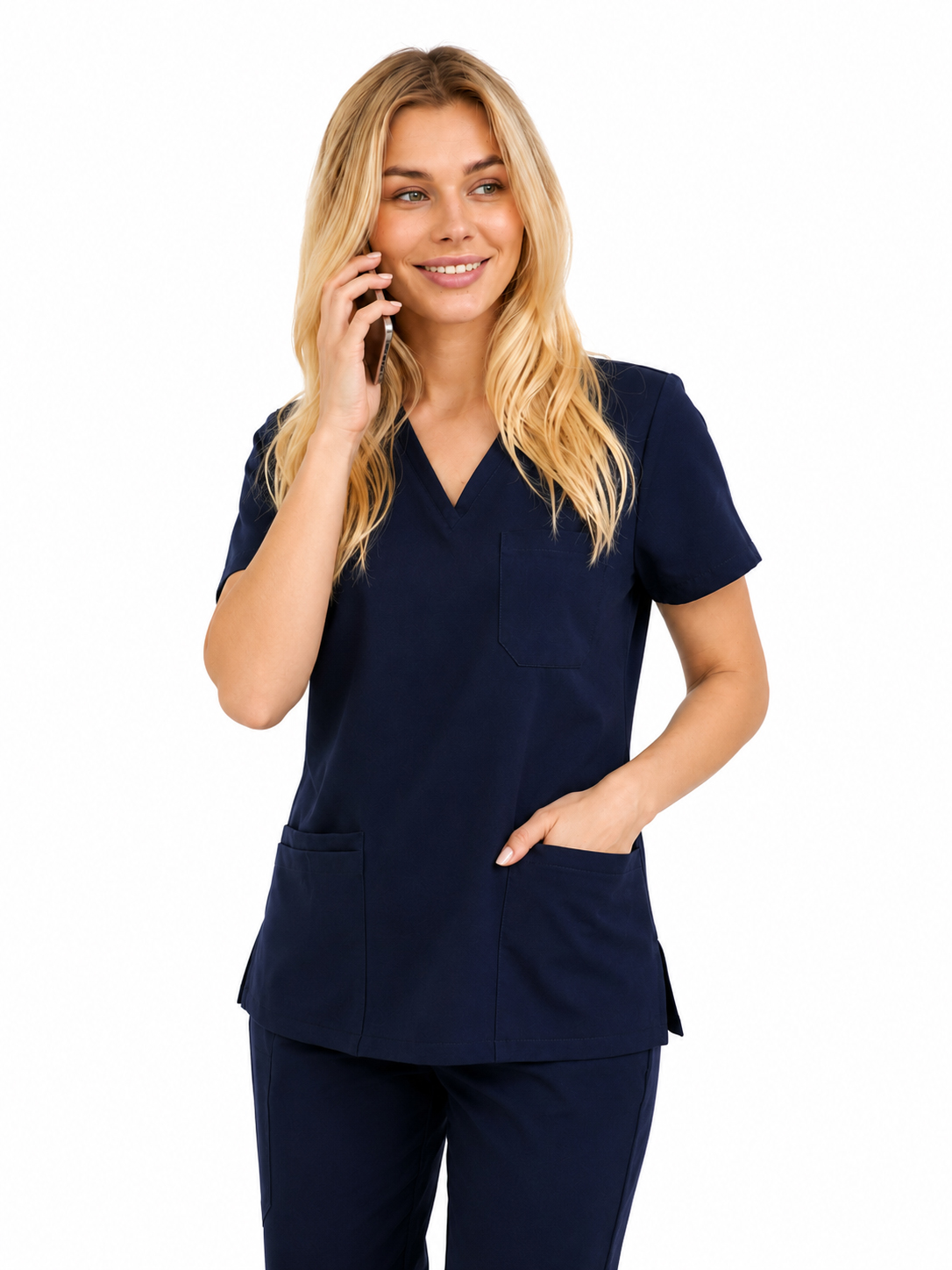 Bluza Medyczna Damska Atena Cosmo Super1 Flex kolor 2Granat Bluza medyczna damska Atena Medicstar Cosmo super flex kolor granat - obrazek 4