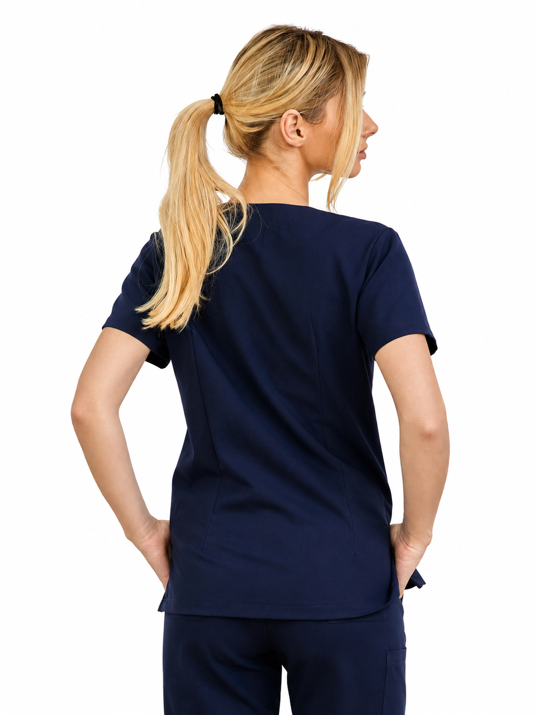 Bluza Medyczna Damska Atena Cosmo1 Super Flex kolor Granat Bluza medyczna damska Atena Medicstar Cosmo super flex kolor granat - obrazek 3