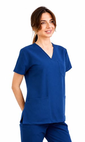 Bluza medyczna damska Atena Medicstar Cosmo super flex kolor niebieski