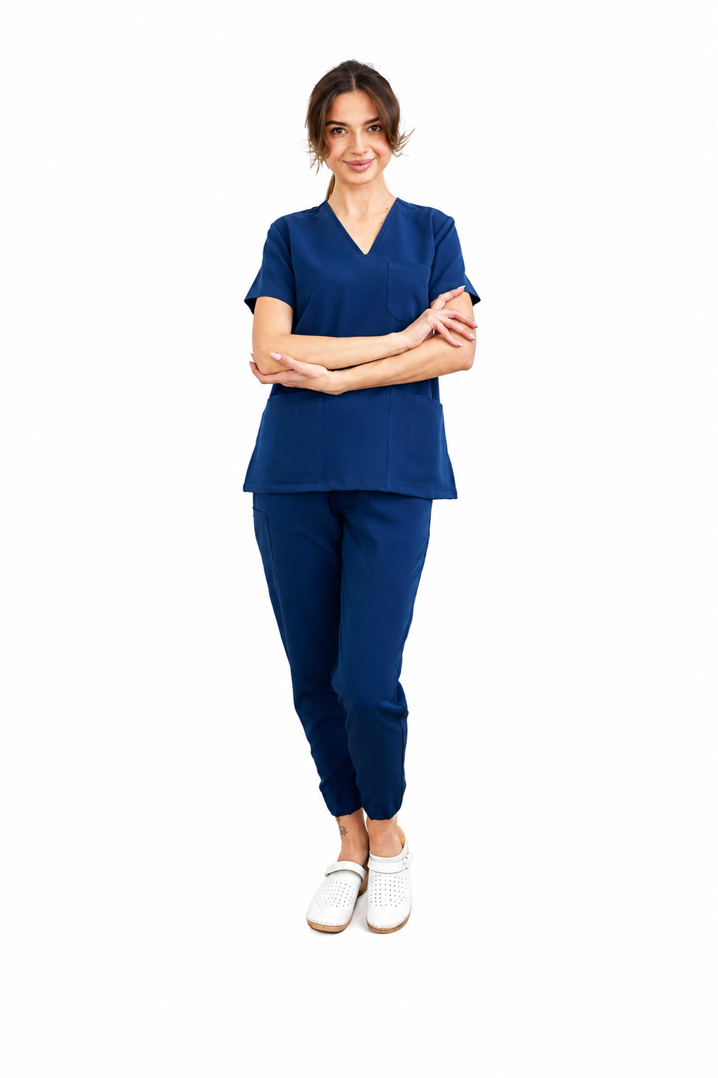 Bluza medyczna damska Atena Cosmo Super Flex kolor niebieski2 Bluza medyczna damska Atena Medicstar Cosmo super flex kolor niebieski - obrazek 4