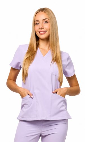 Bluza medyczna damska Atena Medicstar Cosmo super flex kolor lawenda