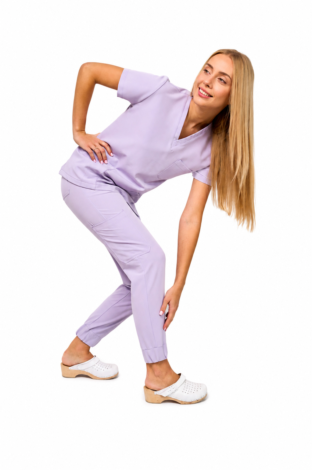 Bluza medyczna damska Atena Cosmo flex kolor lawenda6 Bluza medyczna damska Atena Medicstar Cosmo super flex kolor lawenda - obrazek 5